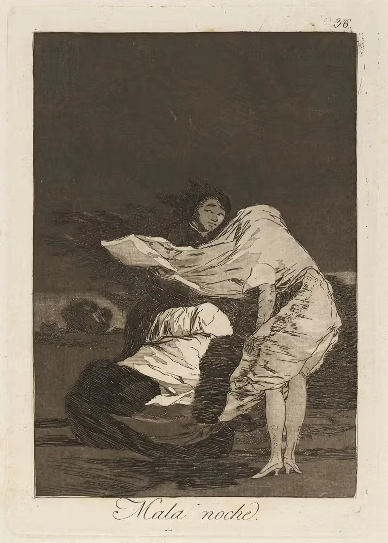 Плохая ночь. by Франсиско де Гойя, 1796-1797 — digital art print download