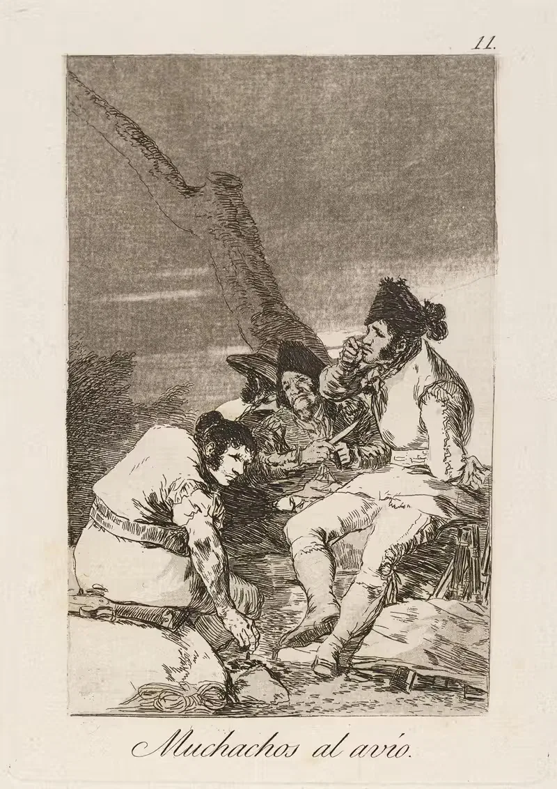 Мальчики наготове. by Франсиско де Гойя, 1796-1797 — digital art print download