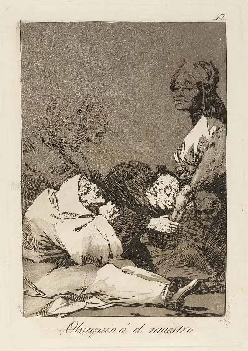 Подношение мастеру. (Подарок для мастера.) by Франсиско де Гойя, 1796-1797 — digital art print download