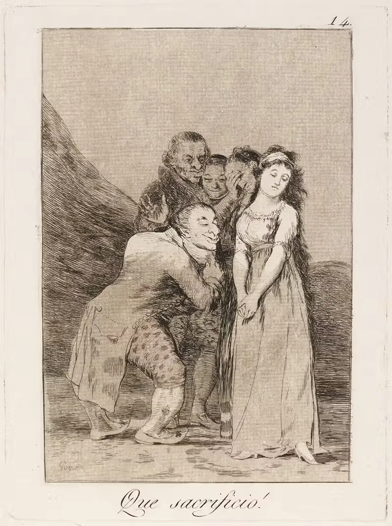 Какое жертвование! by Франсиско де Гойя, 1796-1797 — digital art print download