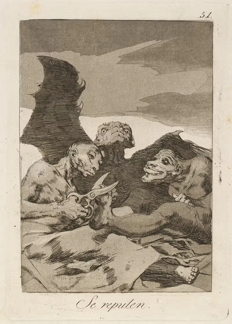 Они приводят себя в порядок. by Франсиско де Гойя, 1796-1797 — digital art print download