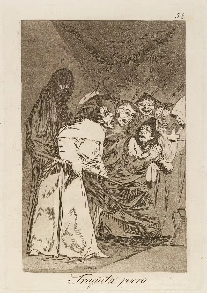 Проглоти это, собака. by Франсиско де Гойя, 1796-1797 — digital art print download