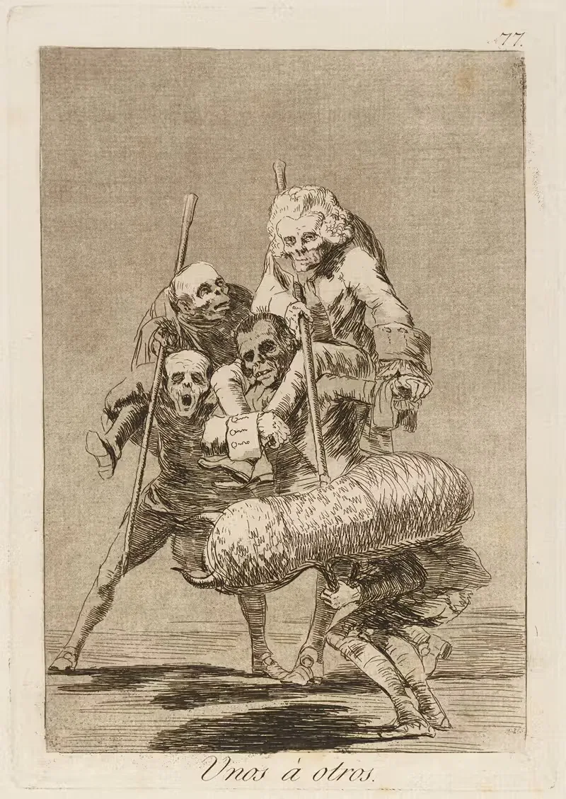 Один другому. by Франсиско де Гойя, 1796-1797 — digital art print download