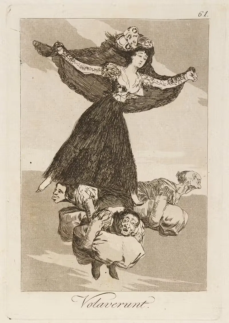 Volaverunt. (They have flown.) — Francisco de Goya