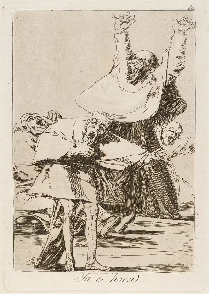 Ya es hora. (It is time.) by Francisco de Goya, 1796-1797 — digital art print download