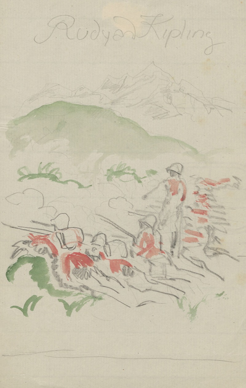 Soldiers in combat by Вальдемар Андерсен, 1895-1928 — digital art print download