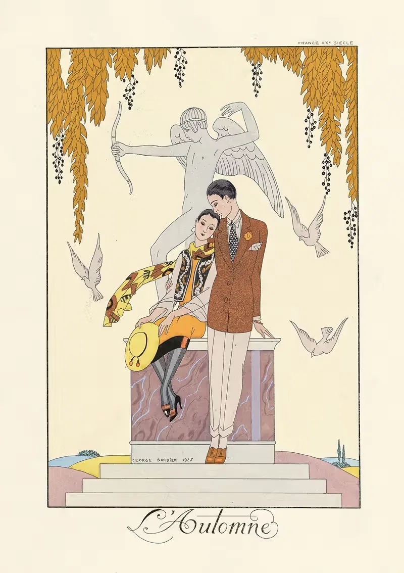 Осень by Жорж Барбье, 1922–1926 — digital art print download