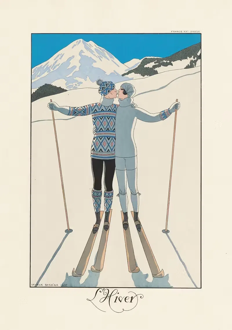 Зима by Жорж Барбье, 1922–1926 — digital art print download