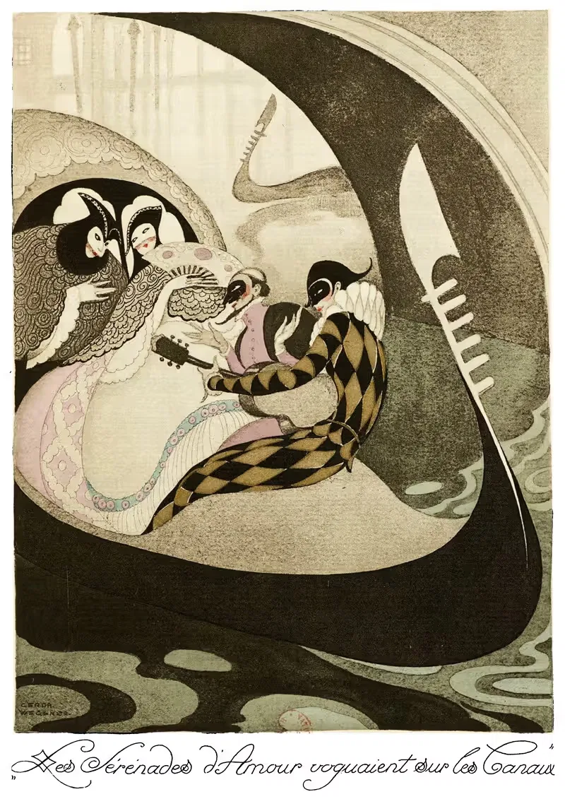 Sur talons rouges pl 04 by Gerda Wegener, 1929 — digital art print download