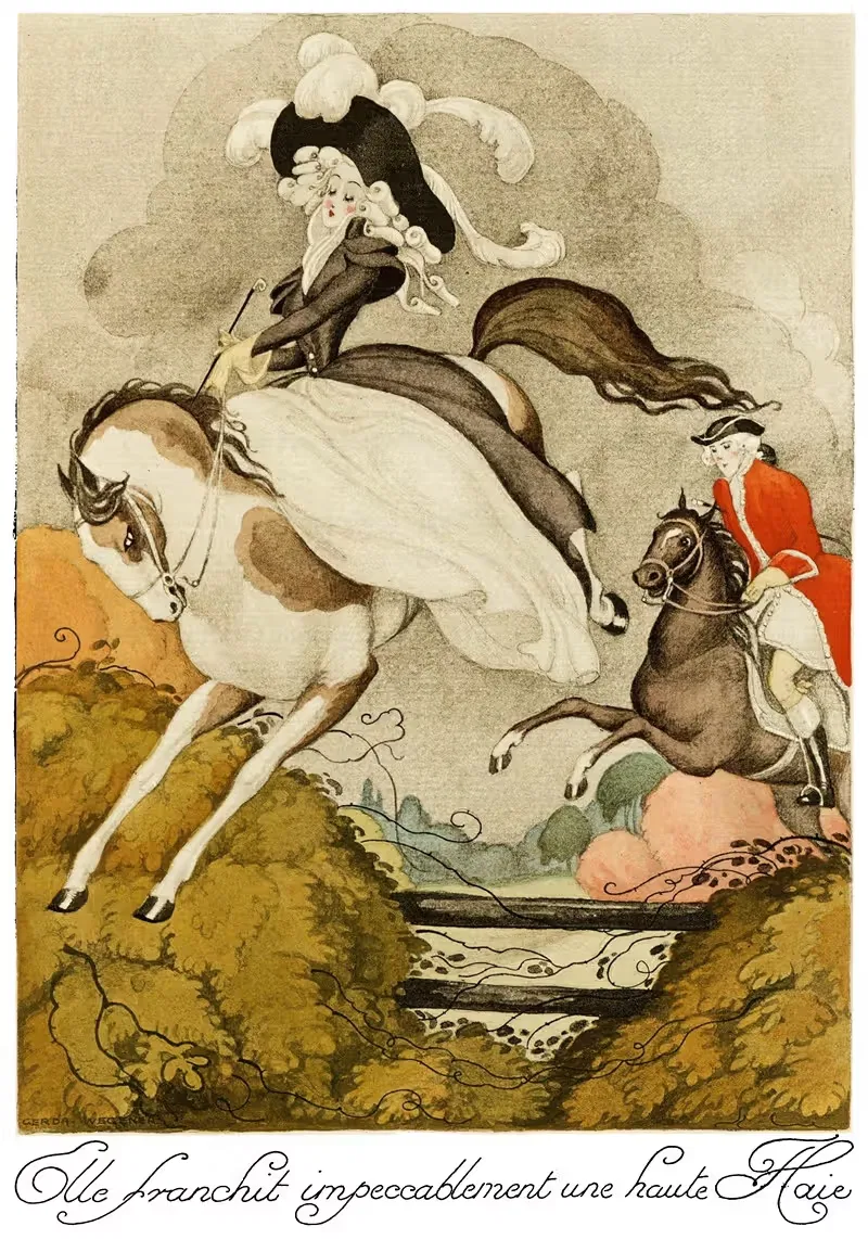 Sur talons rouges pl 08 by Gerda Wegener, 1929 — digital art print download