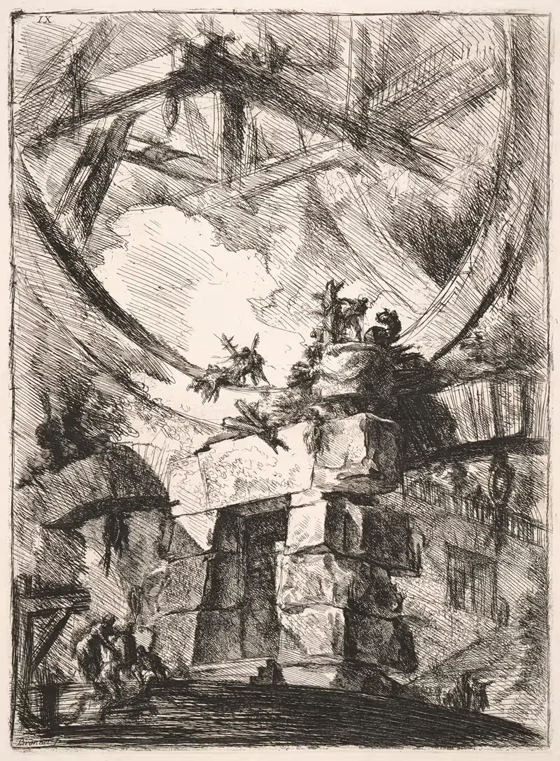 The Giant Wheel by Giovanni Battista Piranesi, 1761 — digital art print download