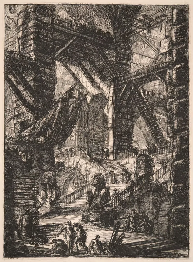 Лестница с трофеями by Джованни Баттиста Пиранези, 1761 — digital art print download