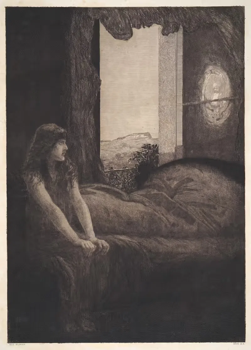 Пробуждение (Эрвахен) by Макс Клингер, 1887 — digital art print download