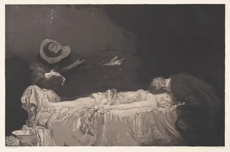 Смерть by Макс Клингер, 1887 — digital art print download