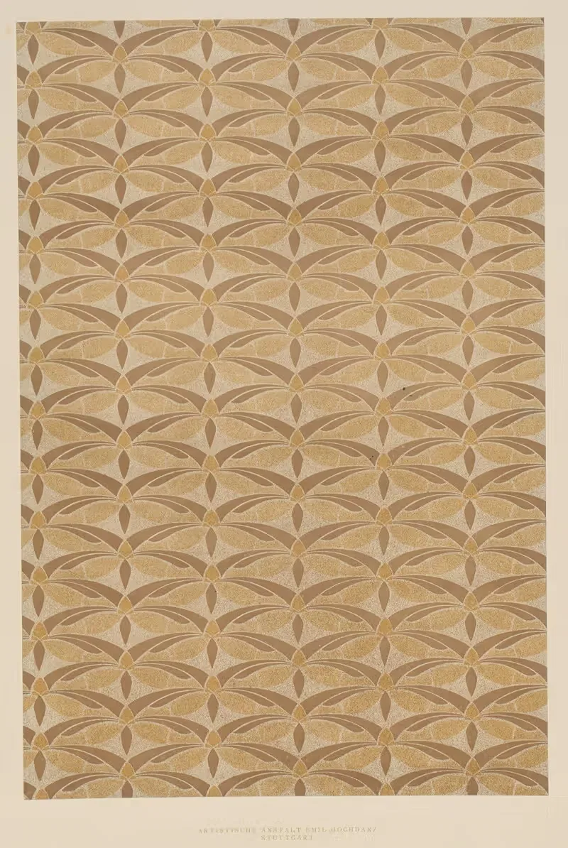 Литографированная бумага (узор) by Эмиль Хохданц Ко., 1885 - 1910 — digital art print download