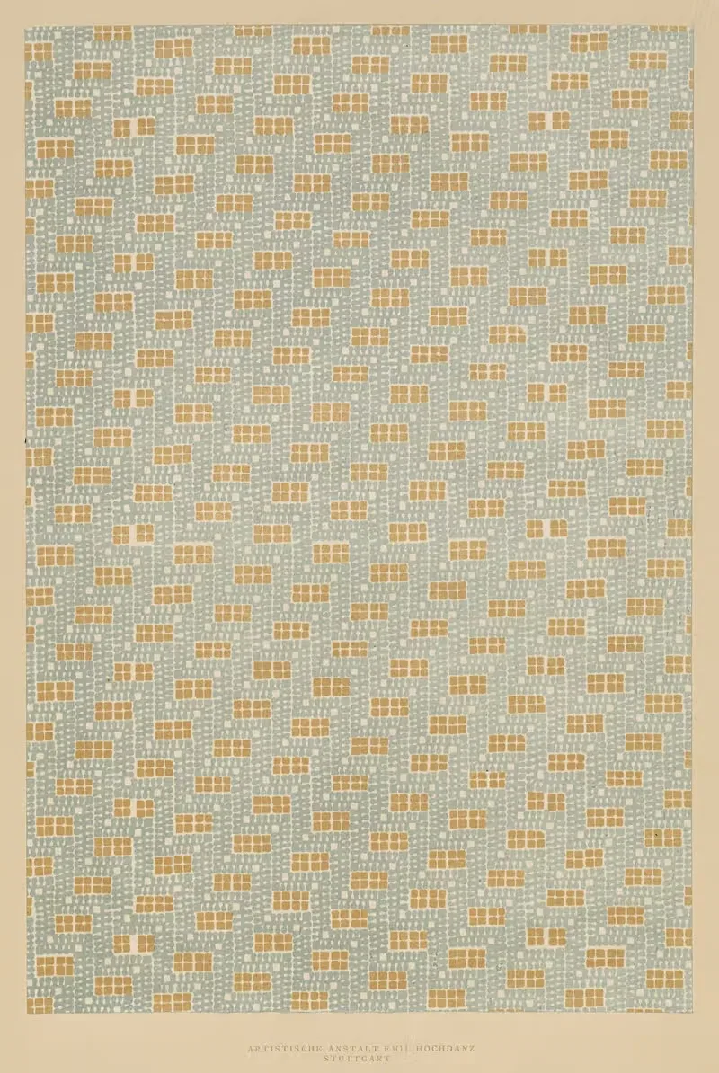 Литографированная бумага (узоры) by Эмиль Хохданц Ко., 1885 - 1910 — digital art print download