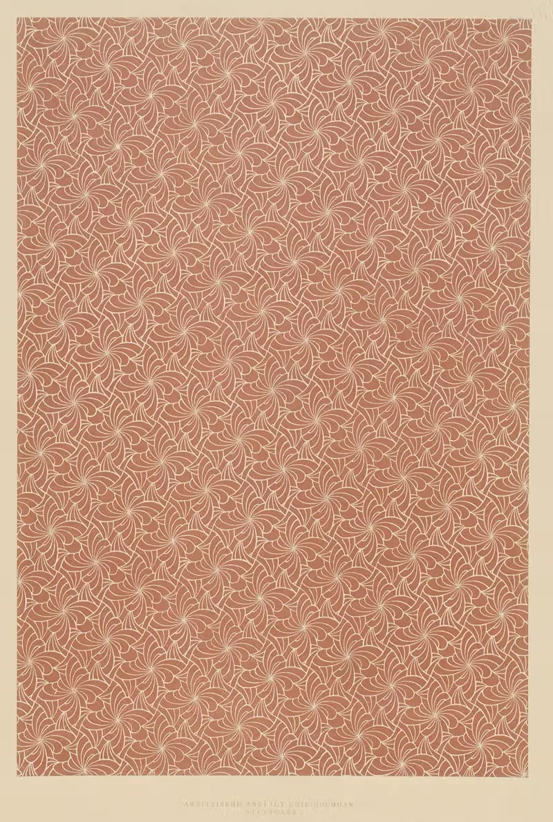 Lithografiertes Papier (grafisches Flächenmuster) — Emil Hochdanz Co.