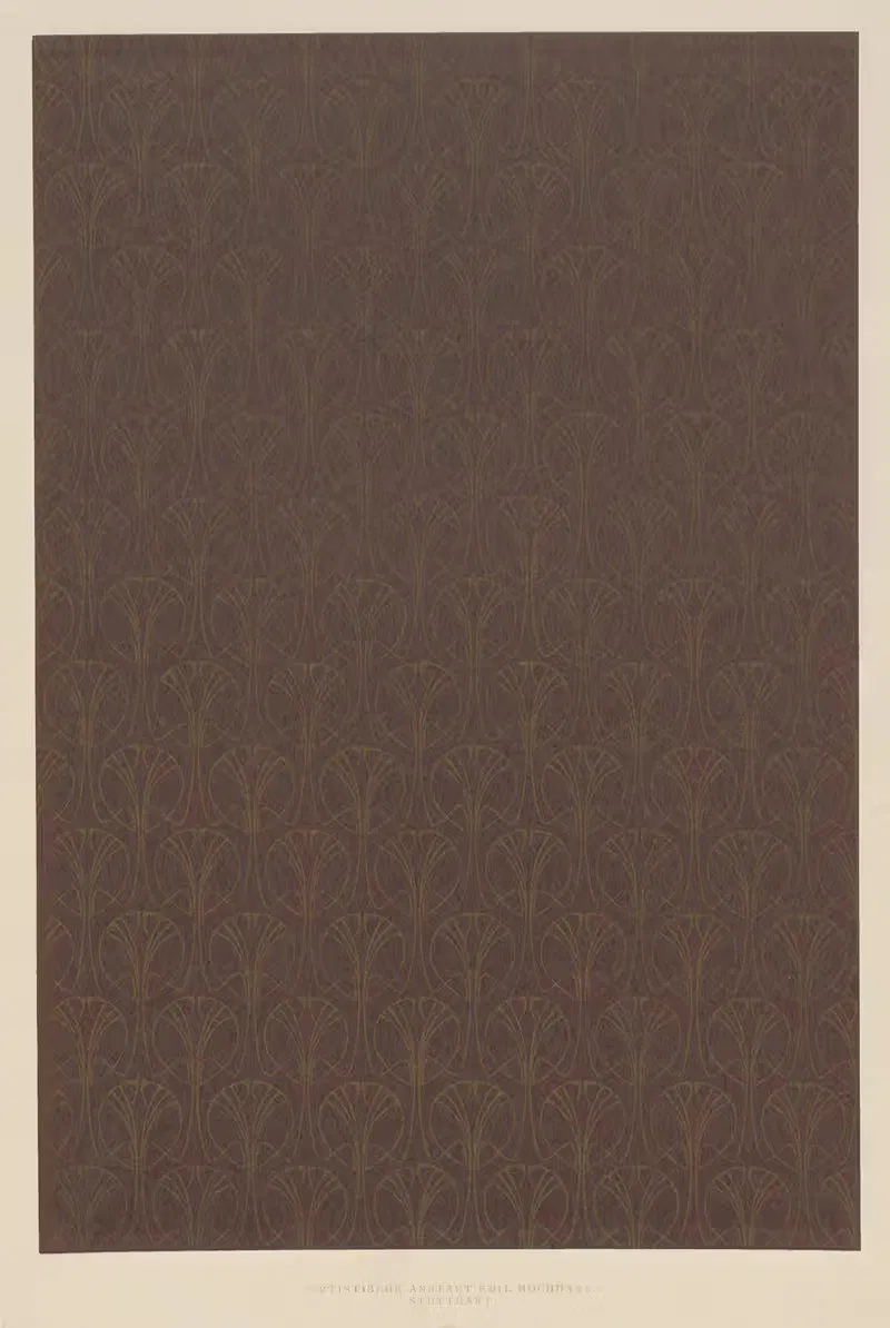 Lithografiertes Papier (grafisches Flächenmuster) — Emil Hochdanz Co.