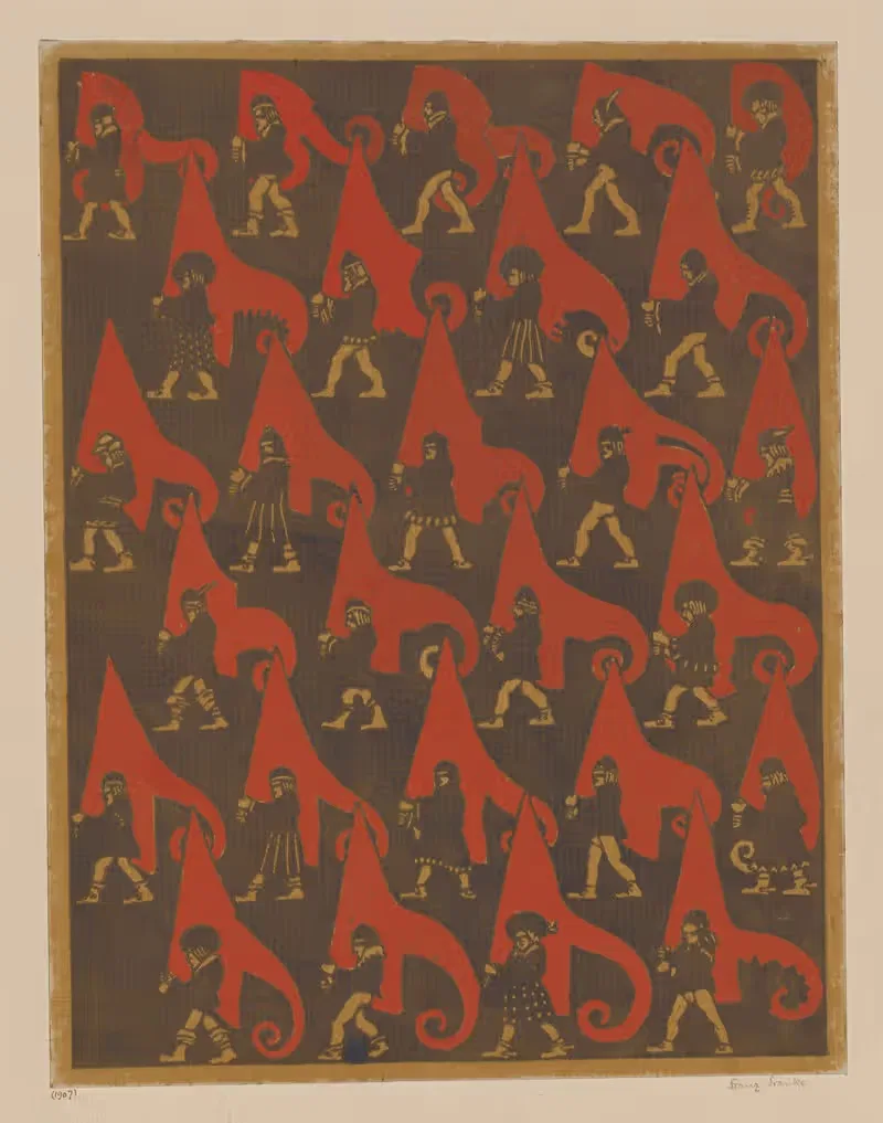 Линогравюра by Франц Франке, 1897 - 1907 — digital art print download