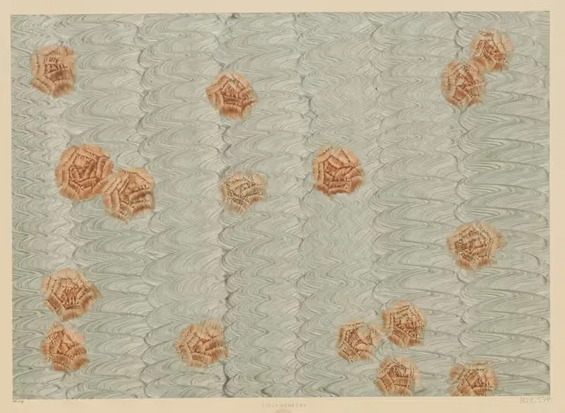 Клейстерная бумага (с цветами) by Лилли Бехренс, 1900 — digital art print download