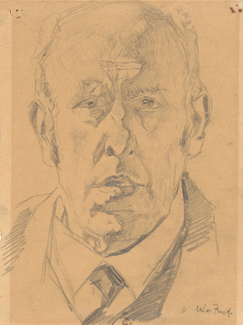 Portret van een man, van voren — Willem de Zwart