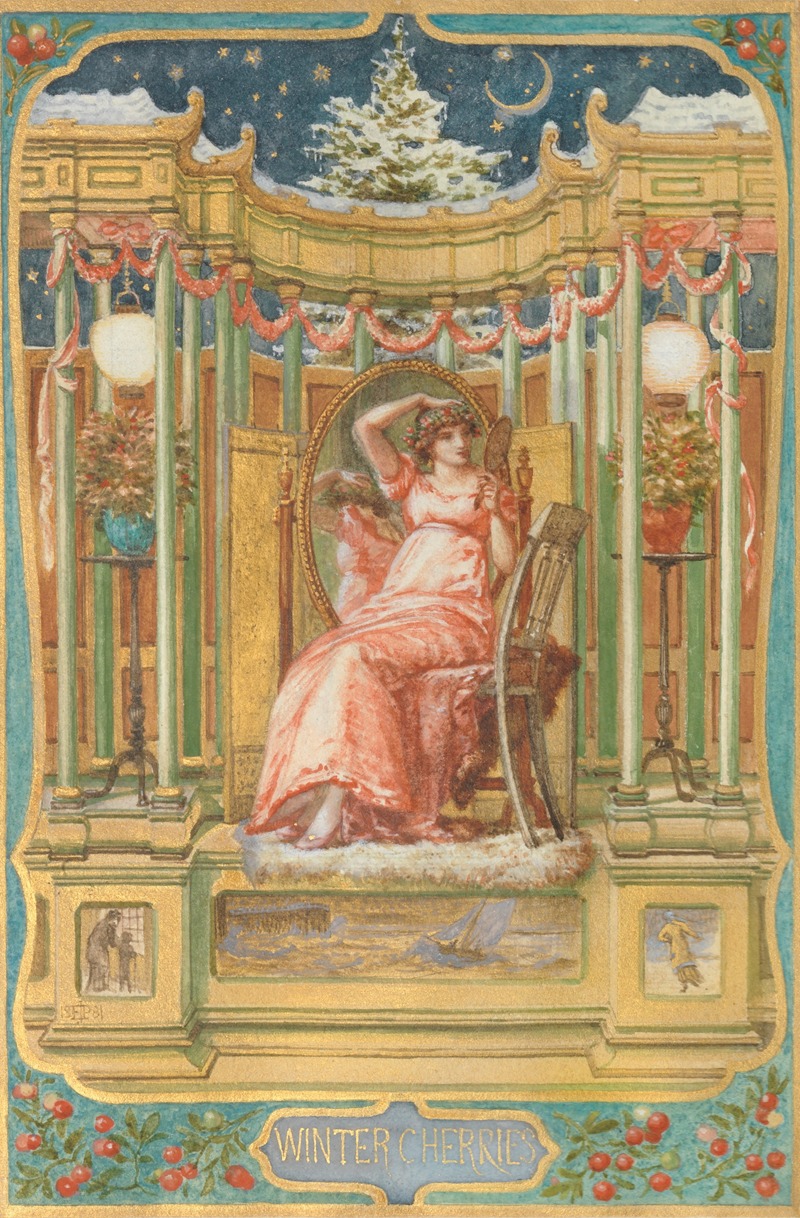 Зимние вишни by Эдвард Джон Пойнтер, 1881 — digital art print download