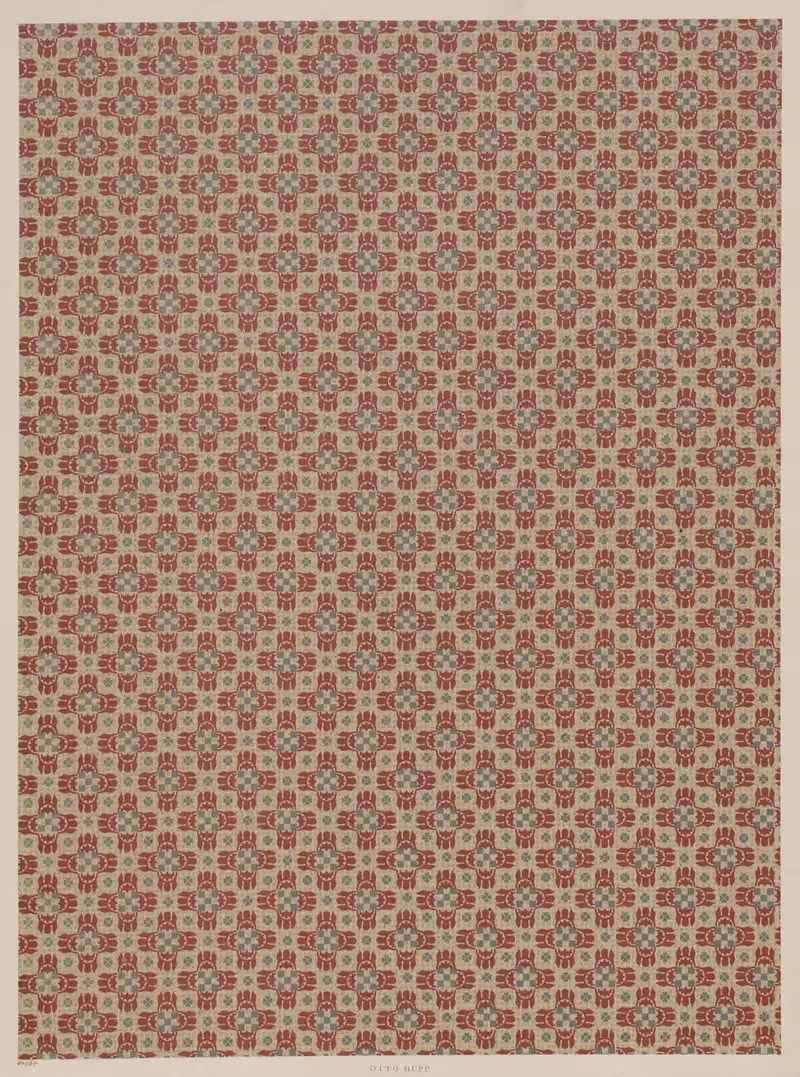 Литографированная бумага (узоры) by Отто Хупп, 1885 - 1904 — digital art print download