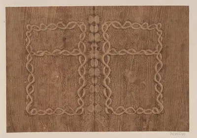 Kleisterpapier mit Verdrängungsdekor by Paul Kersten, 1890 - 1943 — digital art print download