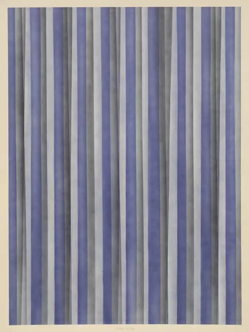 Schabloniertes Papier (Schablonenspritzpapier) — Paul Klein