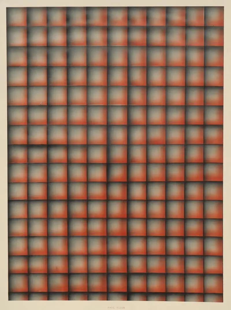 Schabloniertes Papier (Schablonenspritzpapier) — Paul Klein