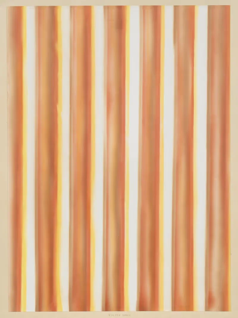 Schabloniertes Papier (Schablonenspritzpapier) — Walter Birke