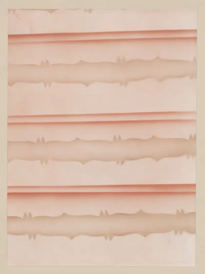 Schabloniertes Papier (Schablonenspritzpapier) — Walter Birke