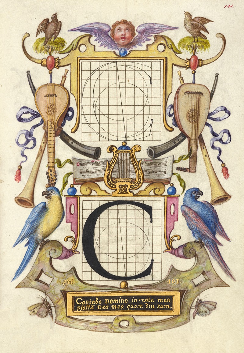 Руководство по построению буквы C by Йорис Хефнагел, 1561–1596 — digital art print download