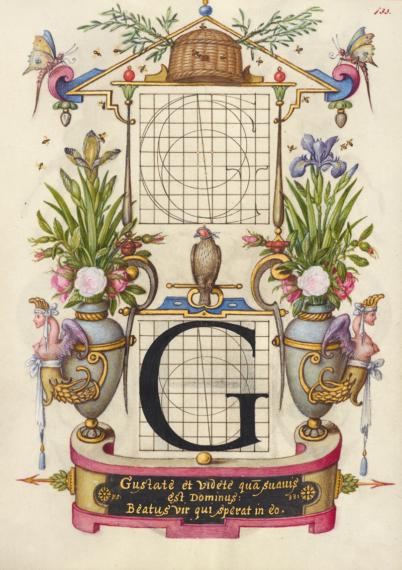 Руководство по построению буквы G by Йорис Хефнагел, 1561–1596 — digital art print download
