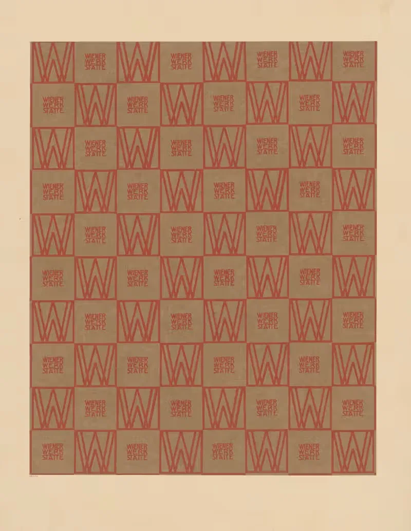 Упаковочная бумага Венской мастерской by Винер Верктштеттен, 1904 - 1905 — digital art print download