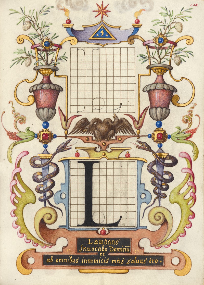Руководство по построению буквы L by Йорис Хефнагел, 1561–1596 — digital art print download