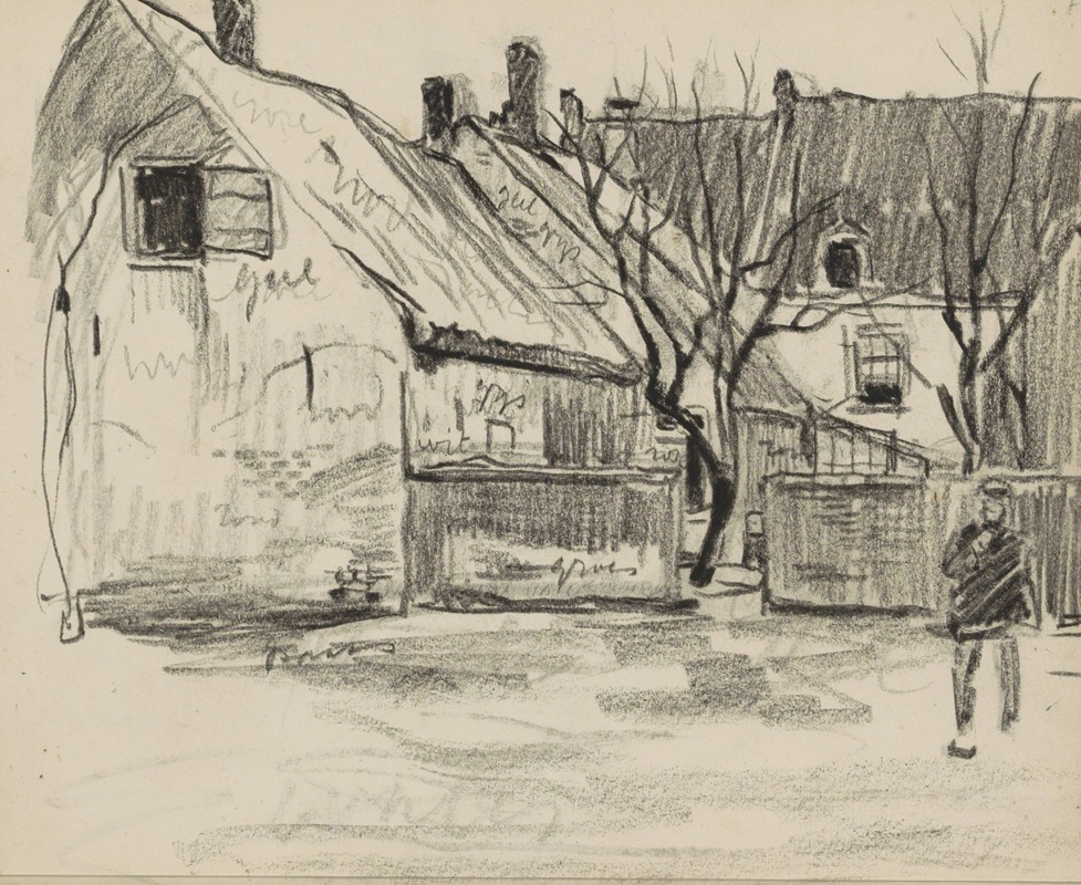 Bebouwing, mogelijk te Wijk bij Duurstede by Виллем Витсен, 1906-1907 — digital art print download