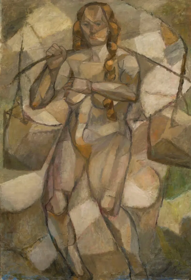 Женщина с ведрами by Тадеуш Маковский, 1913 — digital art print download