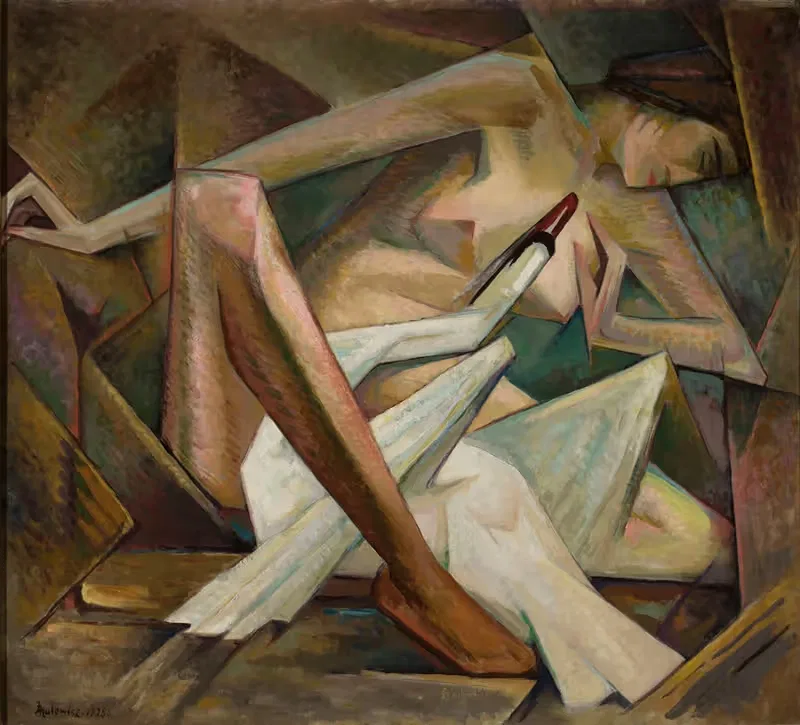 Леда и лебедь by Ежи Хулевич, 1928 — digital art print download