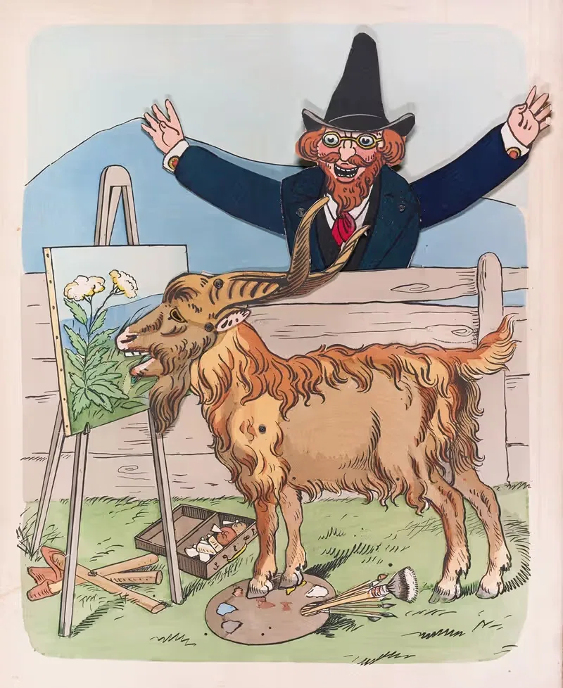 The goat and the artist — Lothar Meggendorfer