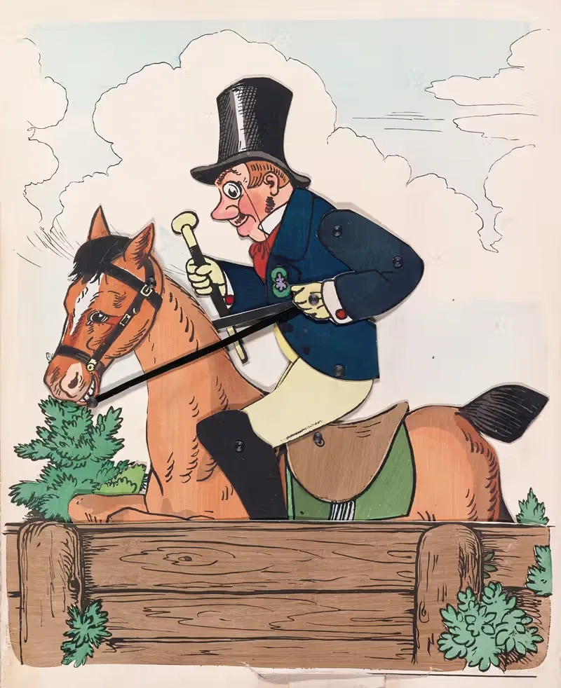 The rider by Lothar Meggendorfer, 1884 — digital art print download