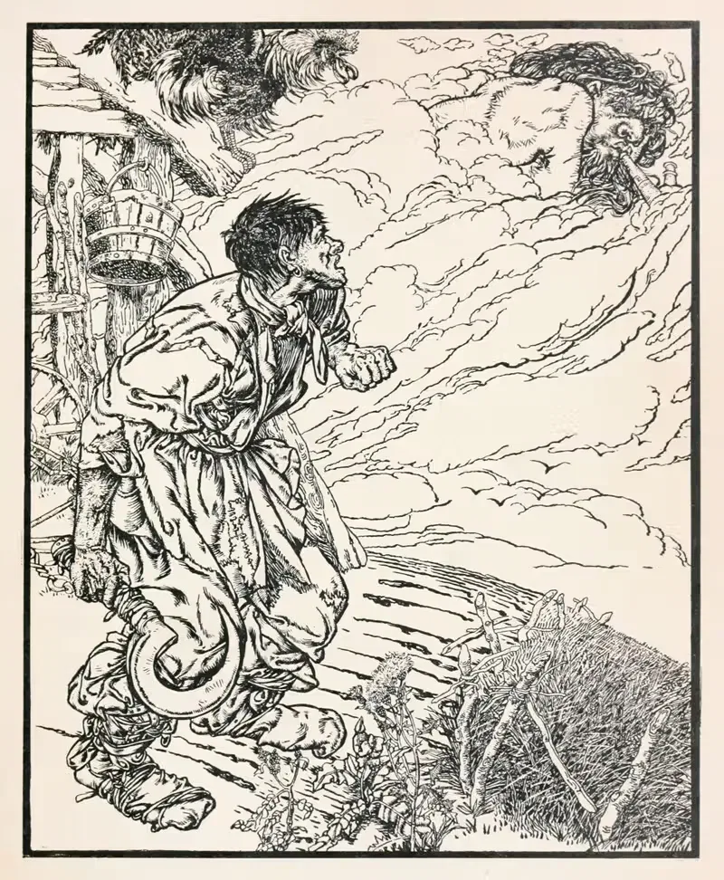 The wind came and swept all his corn away — Noel Nisbet