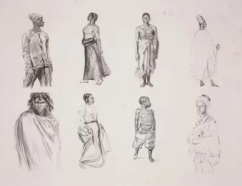 Эскизы экзотики by Шарль Поль Ренуар, 1900 — digital art print download