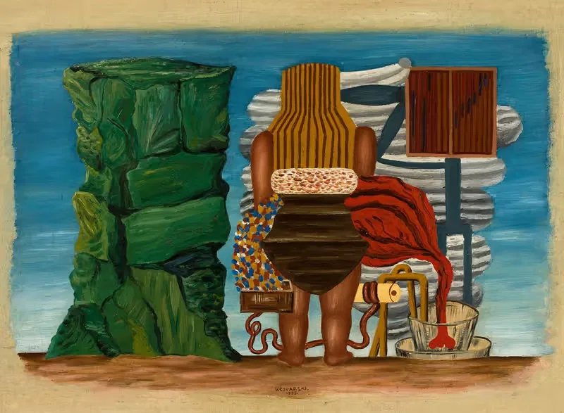 Волшебник рядом с зеленой скалой by Марек Влодзиньский, 1930 — digital art print download