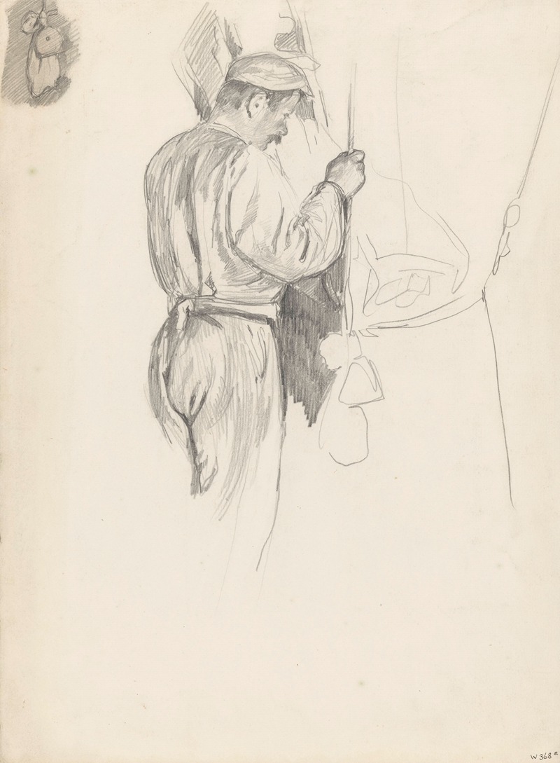 Dubbel schetsblad met twee studies van een molenaar — Willem Witsen