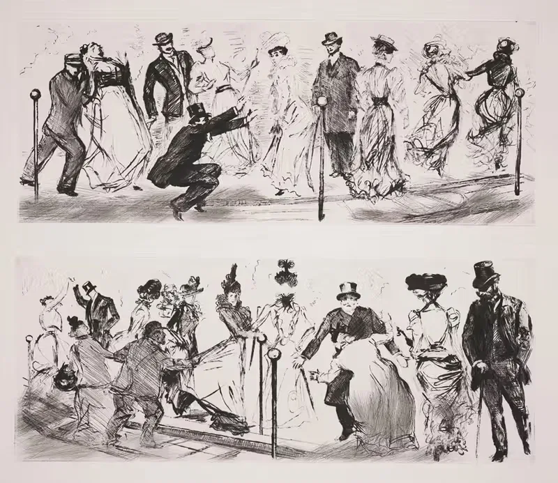 Конец движущегося тротуара by Шарль Поль Ренуар, 1900 — digital art print download