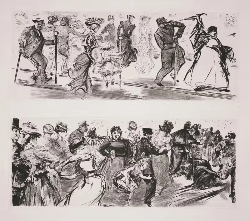 Trottoir roulant by Charles Paul Renouard, 1900 — digital art print download