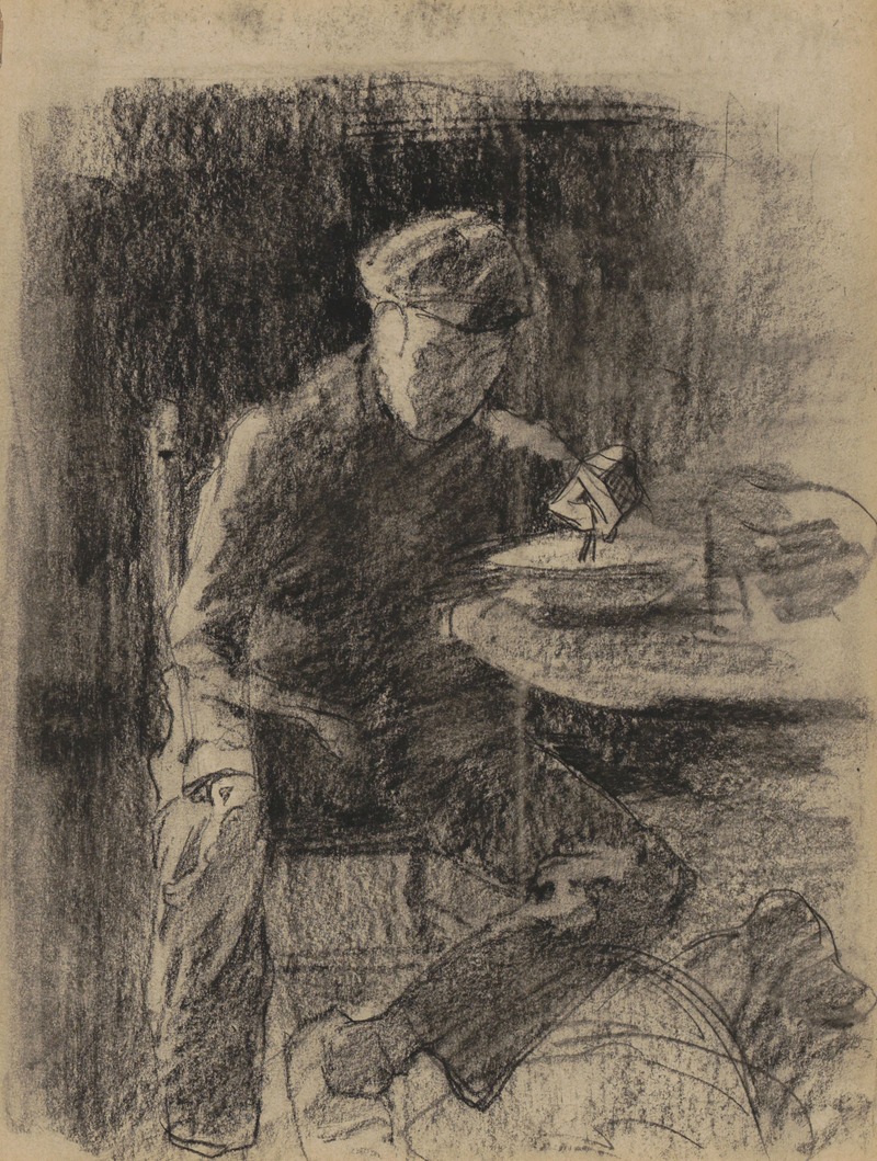 Etende boerenjongen by Виллем Витсен, 1887-1888 — digital art print download