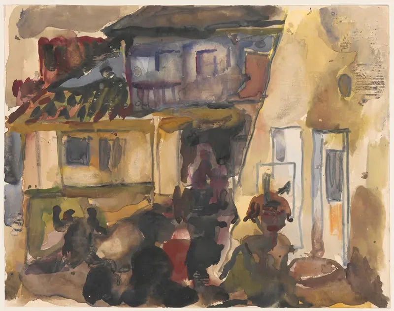 Street with a shoemaker’s workshop III — Stanisław Osostowicz