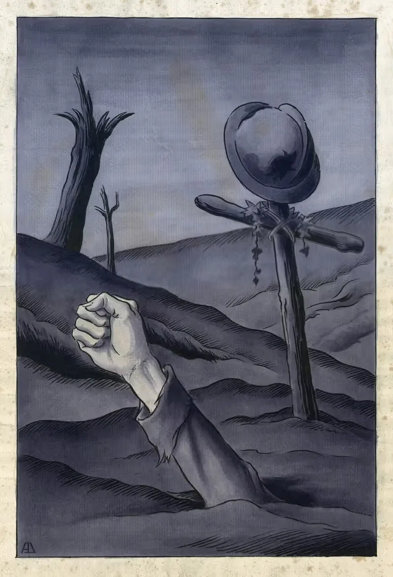 Кулак из могилы by Альберт Дэененс — digital art print download